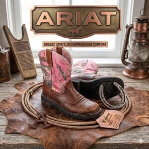 Ariat Women’s Fatbaby Real Tree Pink Camo Boots